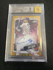 BGS 9 2024 Cosmic Chrome Shohei Ohtani Gold Interstellar Auto /50 Dodgers