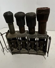 Vintage Trolley Bus Coin Token Changer 4-Barrel Belt Worn