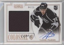 2013-14 Panini National Treasures Colossal Jersey 4/25 Tanner Pearson Auto av1
