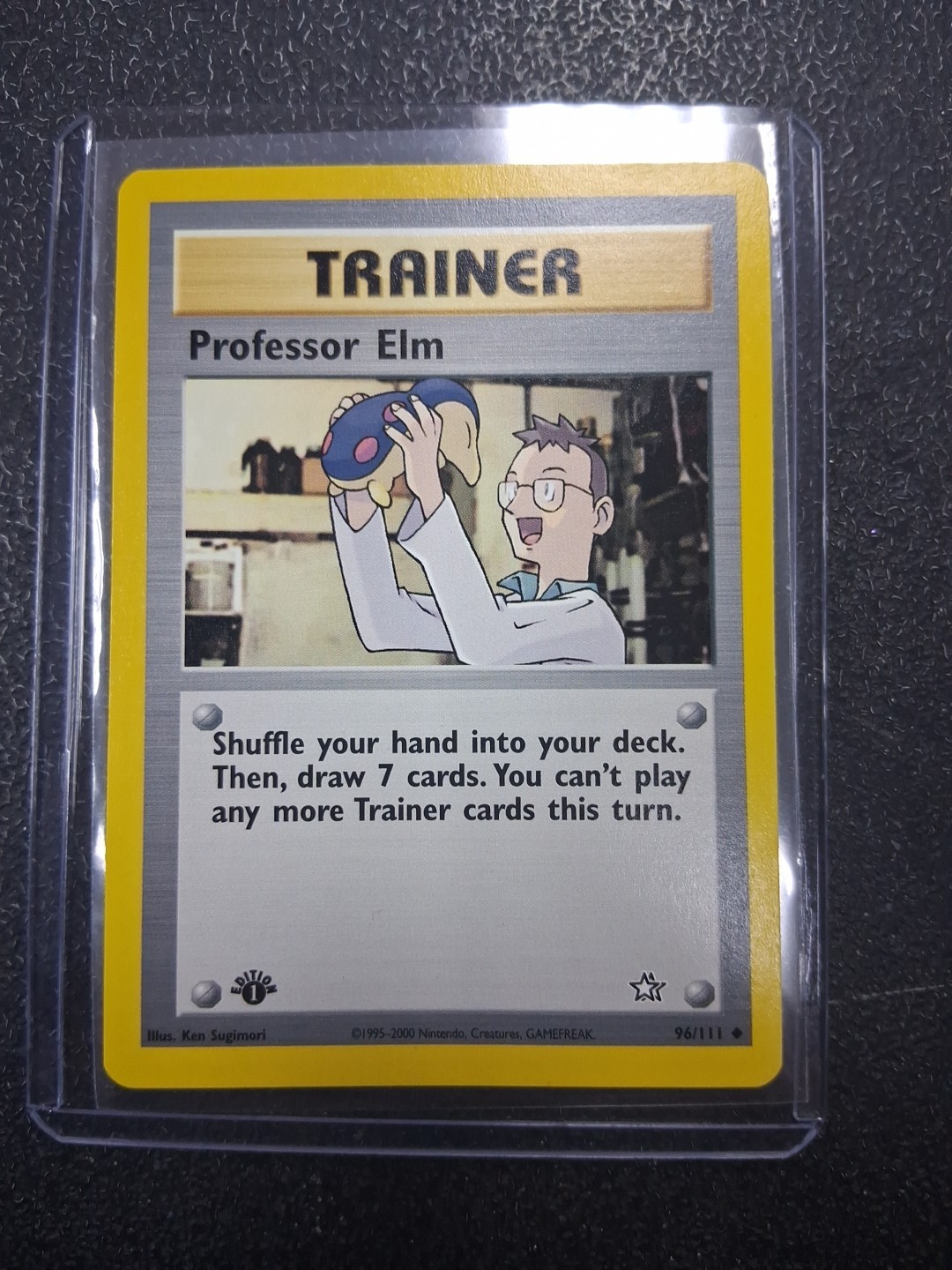 Pokemon TCG Professor Elm Neo Genesis Card 96/111 1st Edition NM