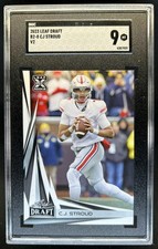 2023 Leaf Draft C.J. Stroud V2 White RC Rookie #B2-8 Buckeyes SGC 9