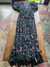 Stillwater Women’s Size XS Leopard Print Faux Wrap Short Sleeve Dress