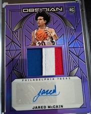 2024-25 Panini Obsidian - Rookie Jersey Autographs #238 Jared McCain /75 RPA