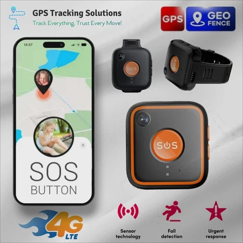 4G Personal Safety GPS Tracker Medical Alarm Alert Pendant Elderly Seniors Kids