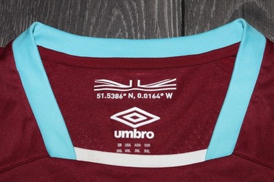 WEST HAM UNITED FC 2016-17 HOME SHIRT UMBRO JERSEY FOOTBALL SOCCER
