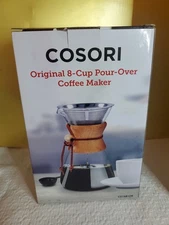 COSORI Original 8-Cup Pour Over Coffee Maker w/Stainless Steel Filter Used x1