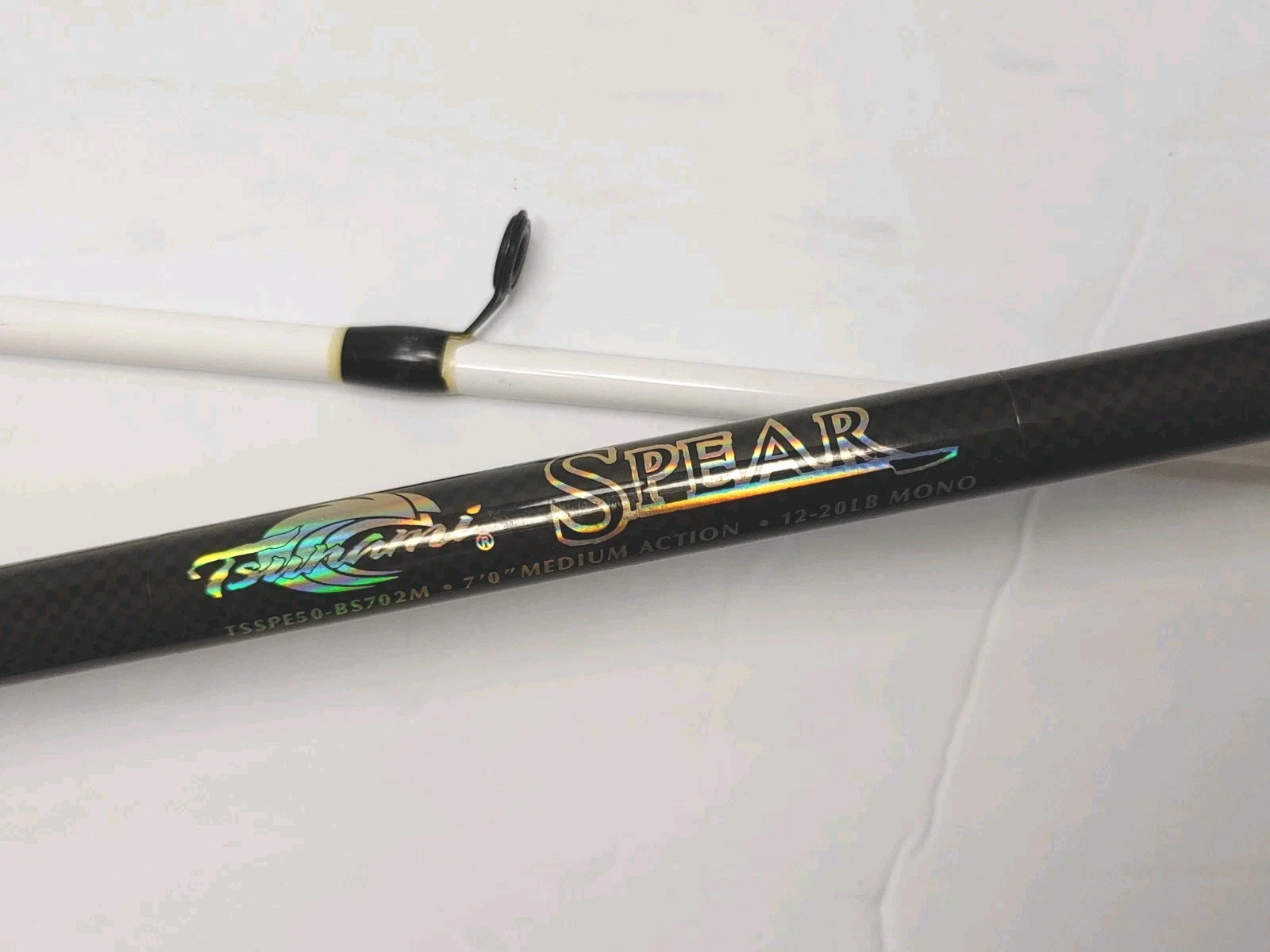 Tsunami Spear 7' Medium 2Pc Fishing Spinning Rod Model TSSPE50-SS702M CLEAN