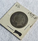 1913-D Barber Half Dollar Silver Coin Denver Mint 50C Circulated