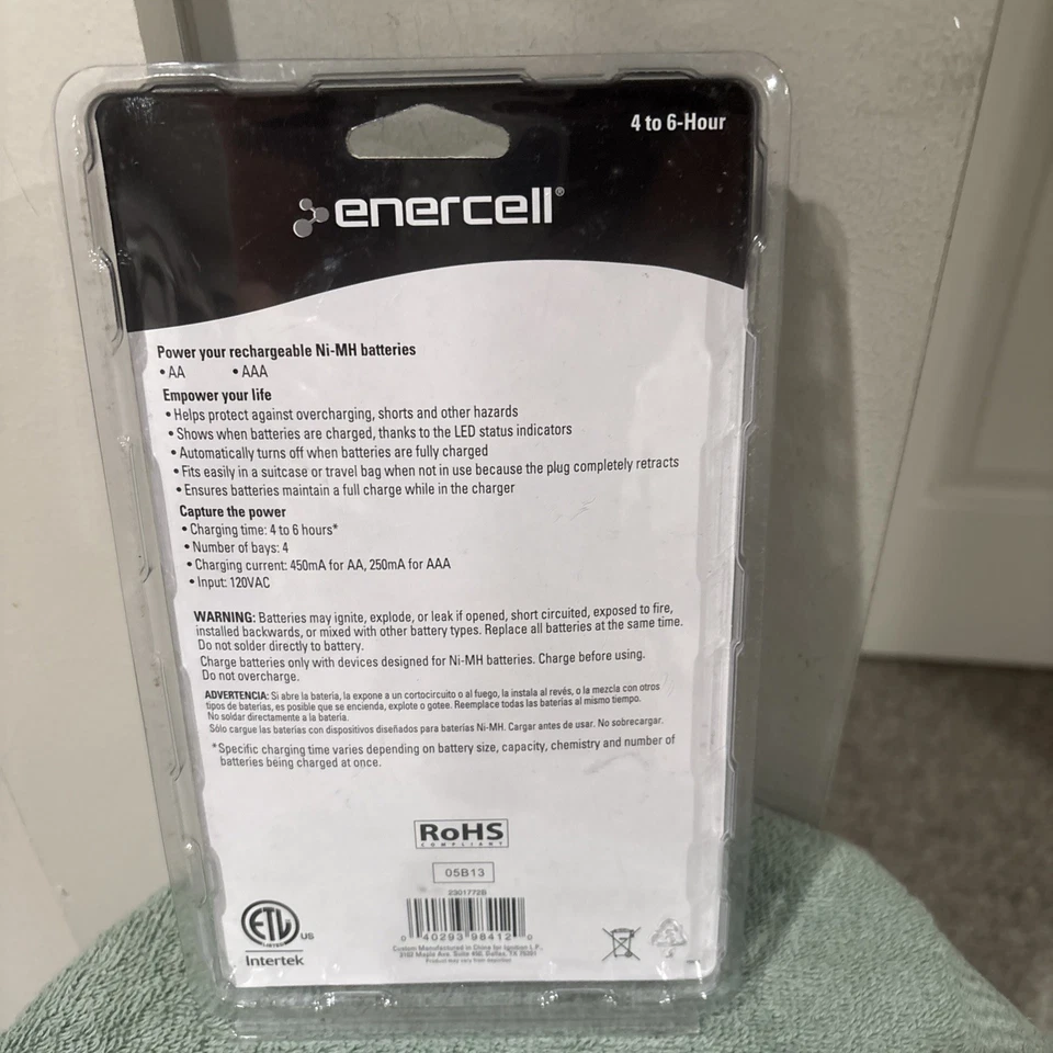 Enercell Battery Charger, NWT, 4 To 6 Hours Charge - Image 2 of 4