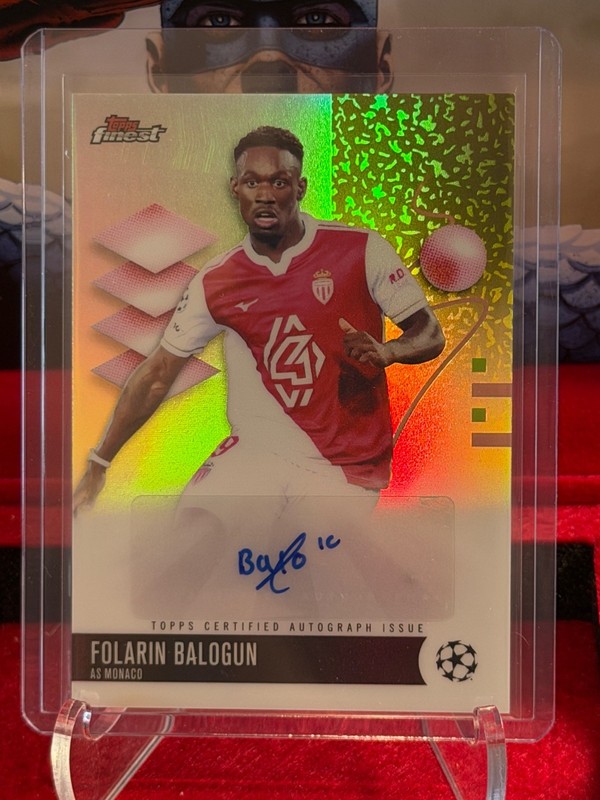 2025-26 Topps Finest UCC Folarin Balogun Auto