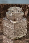Vintage Anchor Hocking Wexford Glass Cannister Jar w/ Lid - EUC