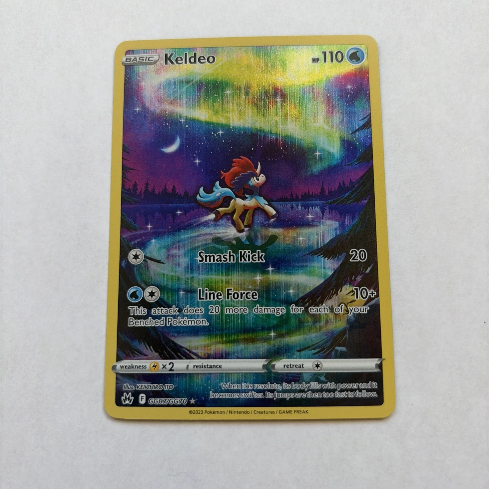 Keldeo GG07/GG70 - Pokemon Galarian Gallery Crown Zenith - Near Mint