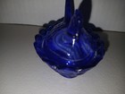Boyd Hen on nest salt cellars glass Blue Slag Miniature — photo 2