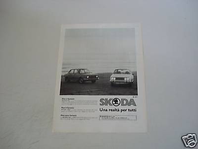 advertising Pubblicità 1981 SKODA 105 L - 120 LS - Zdjęcie 1 z 1