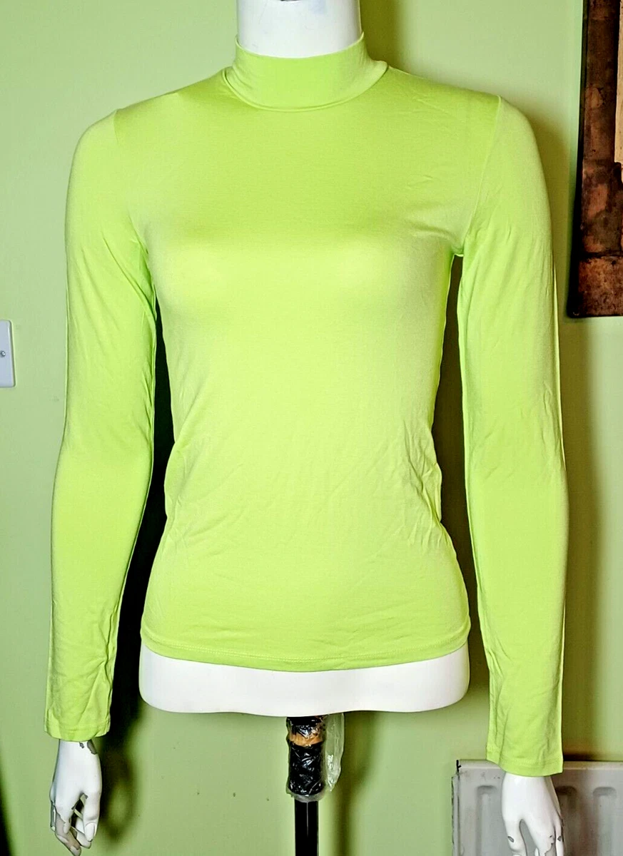 Green turtleneck hotsell top