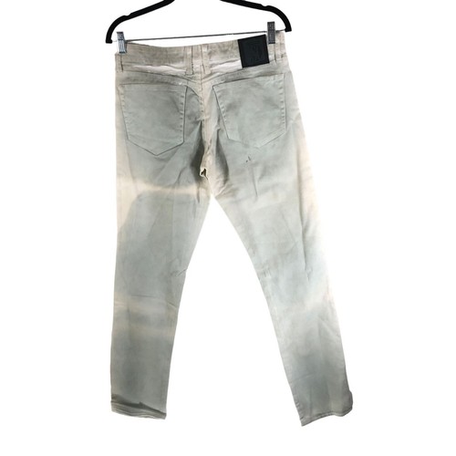 Social Collision Mens Faded Acid Wash Slim-Fit Jeans Button Fly Goth Punk 32x32 - 第 2/5 張圖片