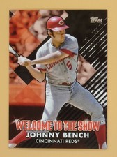 2022 Topps Johnny Bench 234/299 Welcome to the Show Black #WTTS44 Reds
