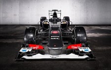 Cars 2013 formula 1 sauber c32 race car racing vehicle Desk Mat Stitched