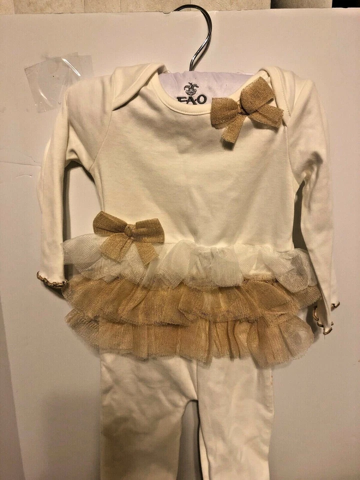 F.A.O. Schwartz Infantil Niñas TRAJE DE UNA PIEZA TALLA 9 MESES, ADORABLE  Foto 4 de 4