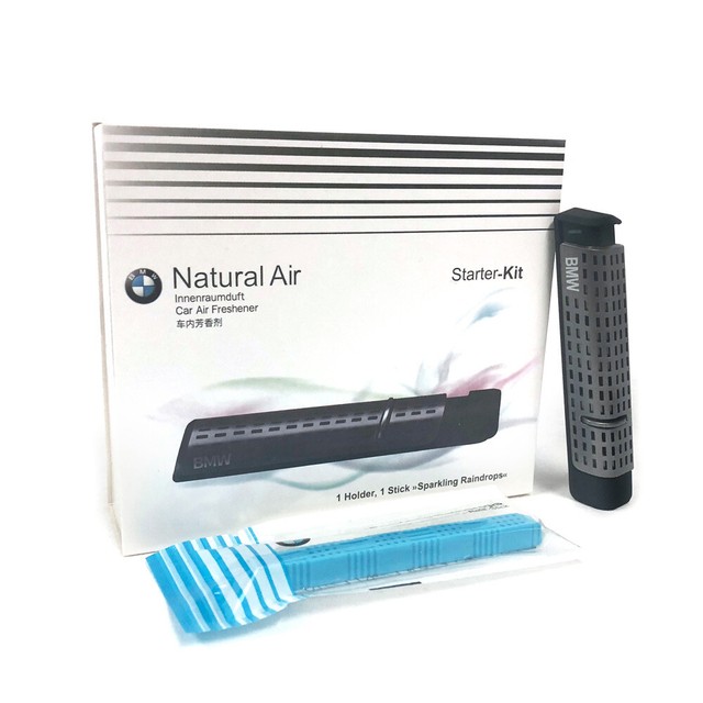 Genuine BMW Natural Air Car Air Freshener StarterKit 1x Holder+1x