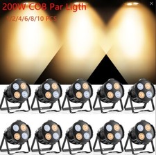 200W LED COB Par Stage Light DMX Warm White Cool DJ Wash Light Birthday Lighting