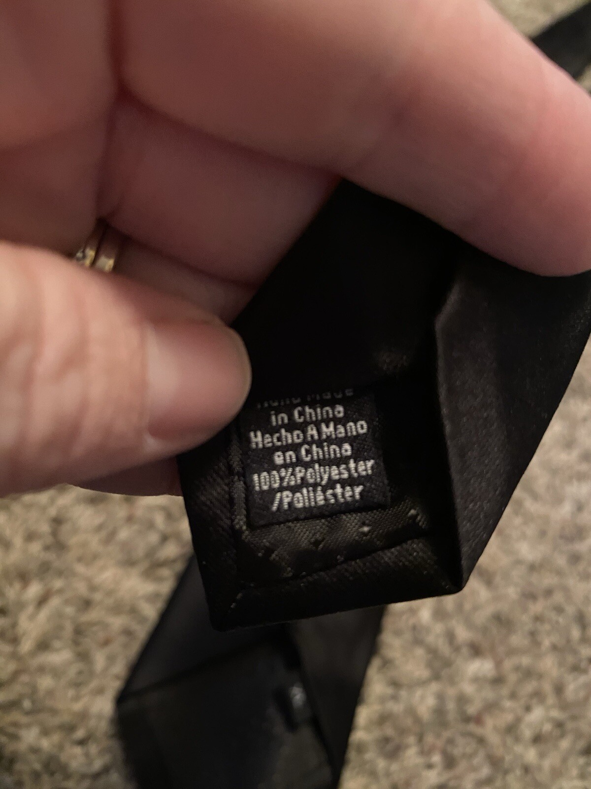 Madison Solid Black Necktie - image 4