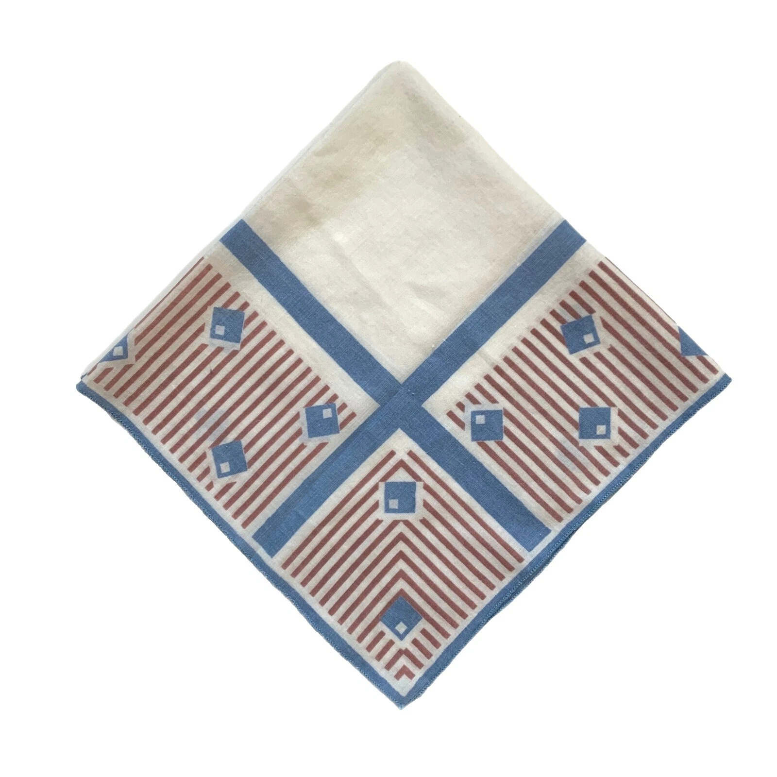 Geometric Original Vintage Plain & Solid Handkerchiefs
