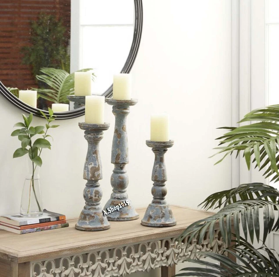 Conjunto de suporte de vela transparente, castiçais pilar cônico velas tealight - Imagem 4 de 4