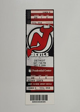 New Jersey Devils 1995 Stanley Cup Champions Celebration Ticket  12/5/09 Detroit