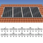 Roof Adjustable Solar Panel Mounting Brackets Kit System for 4PCS Solar Panels