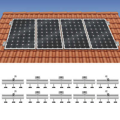 Roof Adjustable Solar Panel Mounting Brackets Kit System for 4PCS Solar Panels