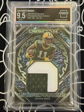 2023 Obsidian Unbreakable Mem. Green Electric Etch Jayden Reed /25 MINT 9.5!