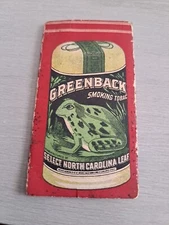 Historic Greenback Smoking Tobacco Papers. Circa 1880-1900 Aprox. 7 Papers Left