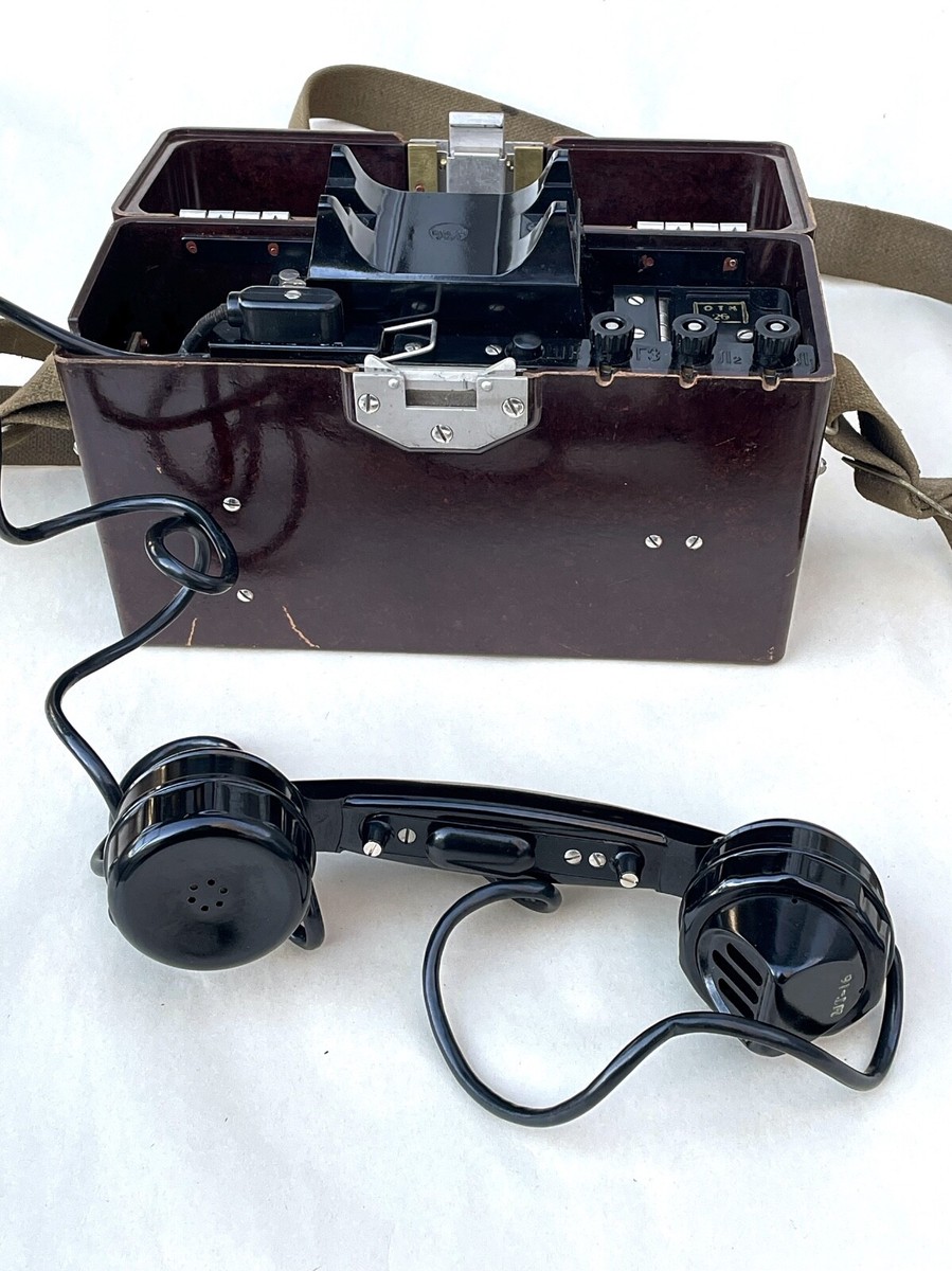 Soviet ARMY ORIGINAL Bakelite TAI-43(ТАИ-43) 1968 Field Telephone