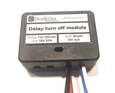 EASY TO USE CAR TIMER SWITCH RELAY 1-150 SEC Delay OFF 12V 20A DIRECT 12V OUT