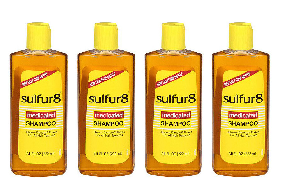 4 Pack Sulfur8 Medicated Dandruff Relief Deep Cleaning Daily