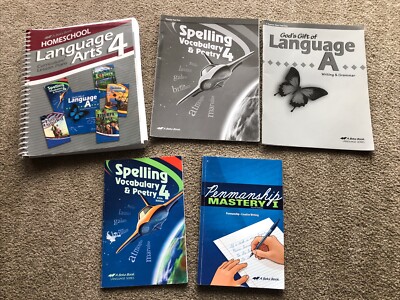 Abeka Grade 4 Language Arts Lot 3e 4e 5e Curriculum Lessons Teacher Penmanship