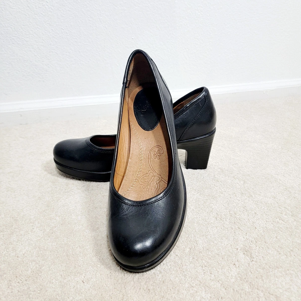 Kravings Klogs Taylor Women s 8.5 M Platform Office Mid Heel Comfort Shoes