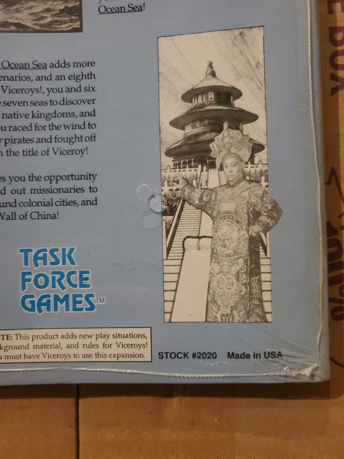 COLUMBUS VICEROYS! EXPANSION SET 1 MARK MCLAUGHLIN, TASK FORCE GAMES SEALED