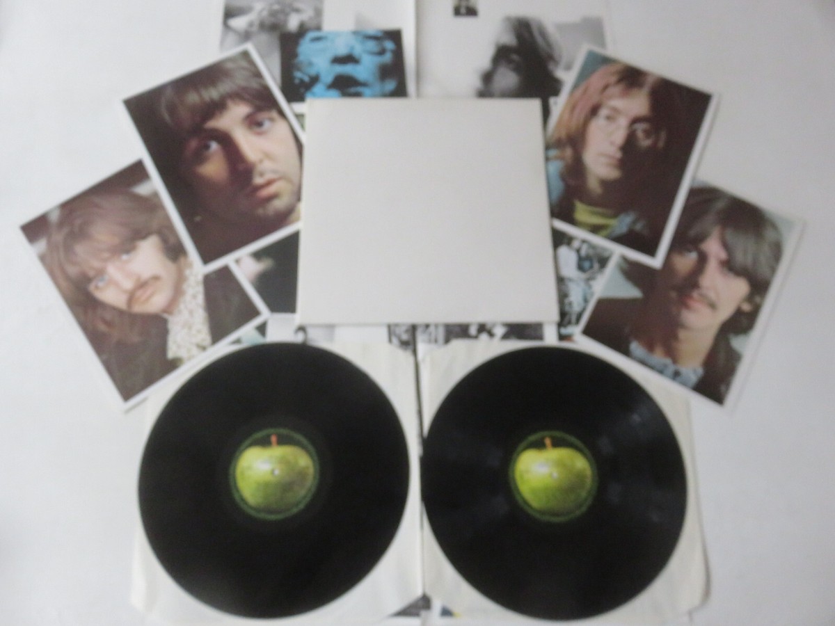 THE BEATLES The White Album UK 1980s PRESS 2 x LP & POSTER