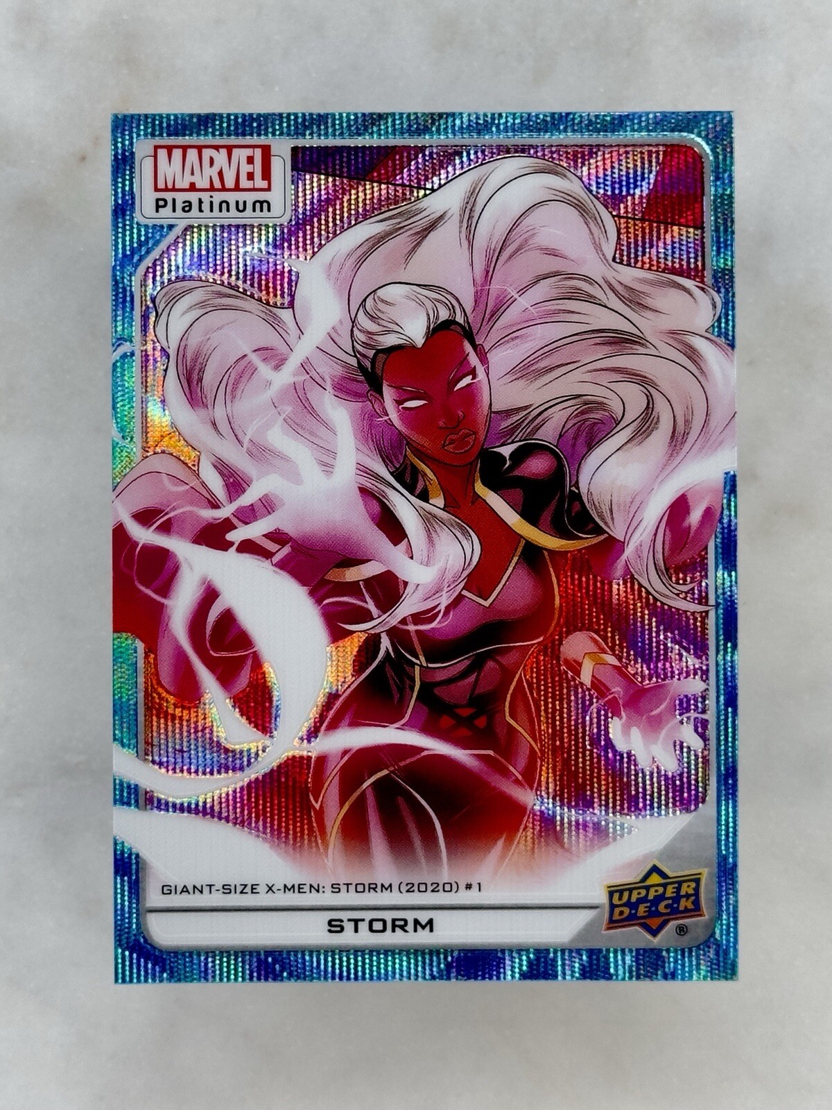 2023 Upper Deck Marvel Platinum High Series Blue Surge Storm #150