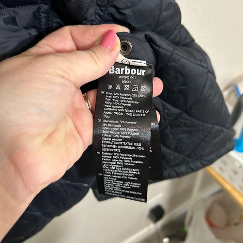 Barbour Bedley Wendejacke Herren XL dunkelgrau navy gesteppt Feldmantel - Bild 10 von 10