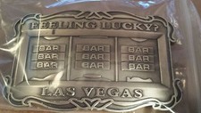 Metal LAS VEGAS Belt Buckle