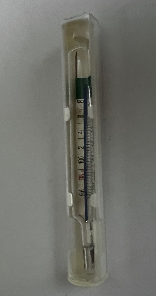 Geratherm Mercury Free Oral Glass Thermometer Dual Scale F° & C° with