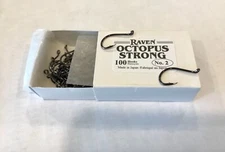 Raven Octopus Hooks, Size 2, 100 Ct Box