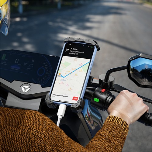 360° Universal Handyhalterung Handy Halter Smartphone Motorrad Fahrrad MTB NEU - Zdjęcie 9 z 20