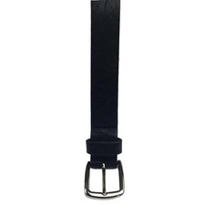 30mm Navy Full Grain Hide 1.25" Inch Soft Real Leather Jeans Belt Handmade In UK