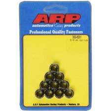 ARP M10x1.25 Sml Clr/Low Head 12PT Nut Kit 8740 Chrome Moly Black - 10 PK