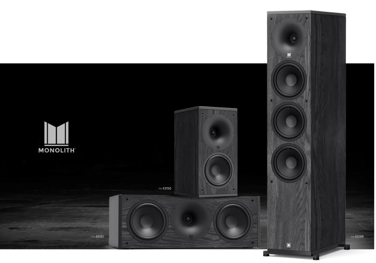 speakers, floor standing speakers, monolith, monoprice, hifi, home cinema,  audio