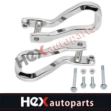 Front Chrome Tow Recovery Hooks w/ Bolts 84195902 for GMC Sierra 1500 2019-2022